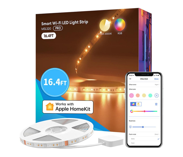 Meross Inteligentna taśma LED RGBWW Wi-Fi 5m MSL320 - 1116041 - zdjęcie